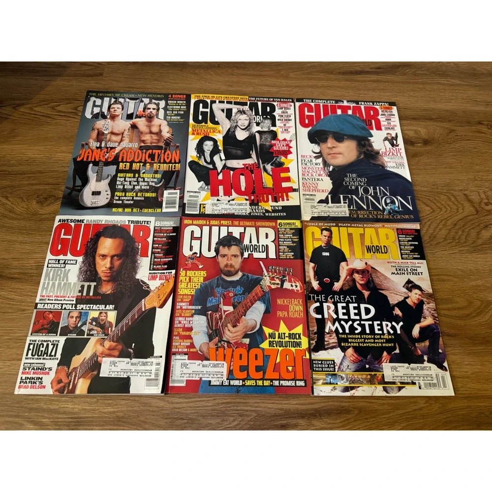 🎸 Guitar World Magazine Lot 33 1991-2003 Jimi Hendrix Metallica Korn
